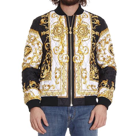 mens versace coats|black Versace jacket men.